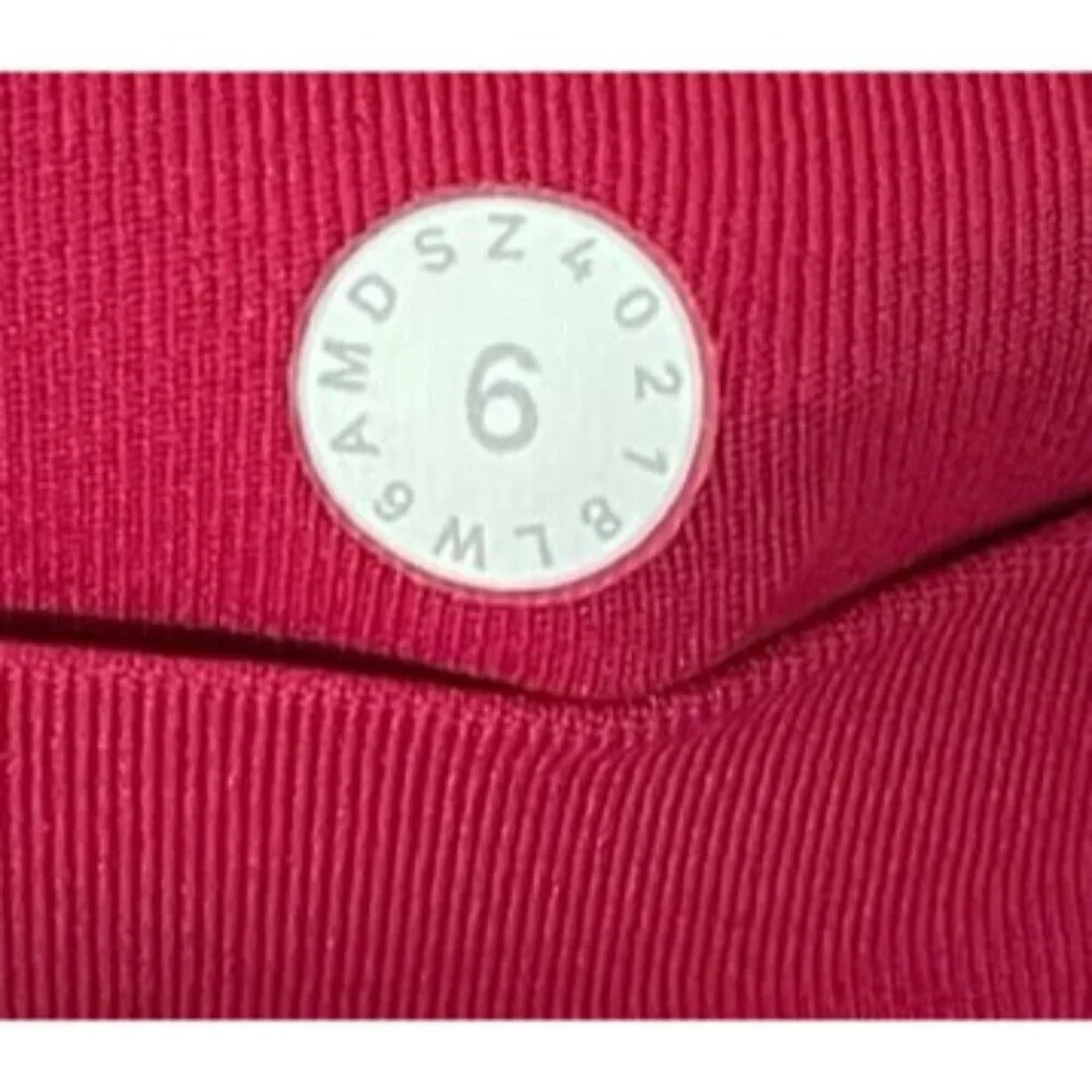 Lululemon Time To Sweat Crop Leggings 23 Inch Size 6 Red Active Gym Yoga Running